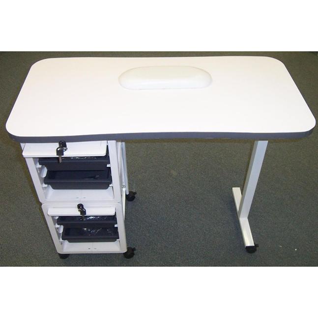Nail desk with lockable drawers - #JMAN