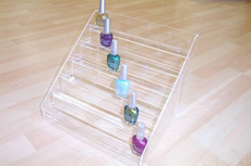 Counter acrylic stand with 6 shelves