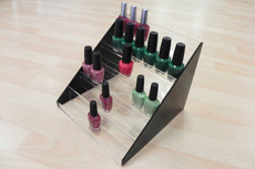 Counter acrylic Nail Display with 6 shelves